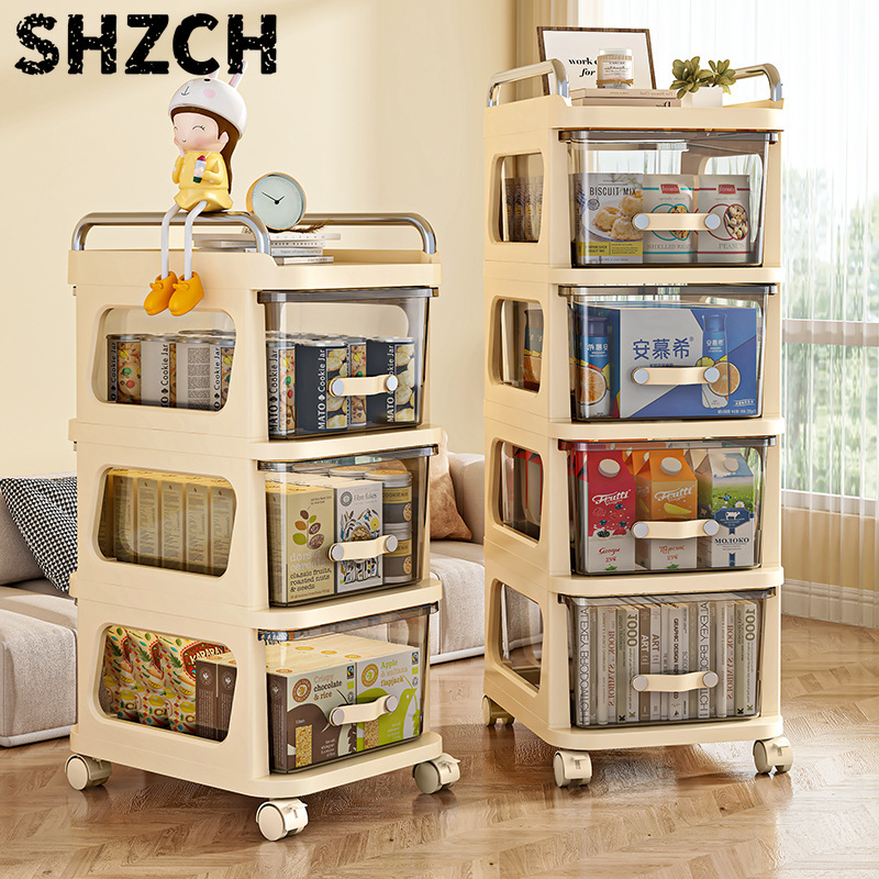 Baby Nursery Drawers - 多機能スナックカートモバイルオーガナイザーホルダー、リビングルーム、子供部屋のおもちゃ収納、多用途ベビー用品収納引き出し