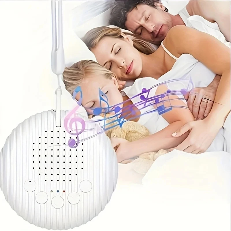 Baby Sound Machine White - 新しいホワイトノイズサウンドマシンポータブルベビー睡眠マシン10種類の心地よい音量調整可能な内蔵充電式バッテリーUSB