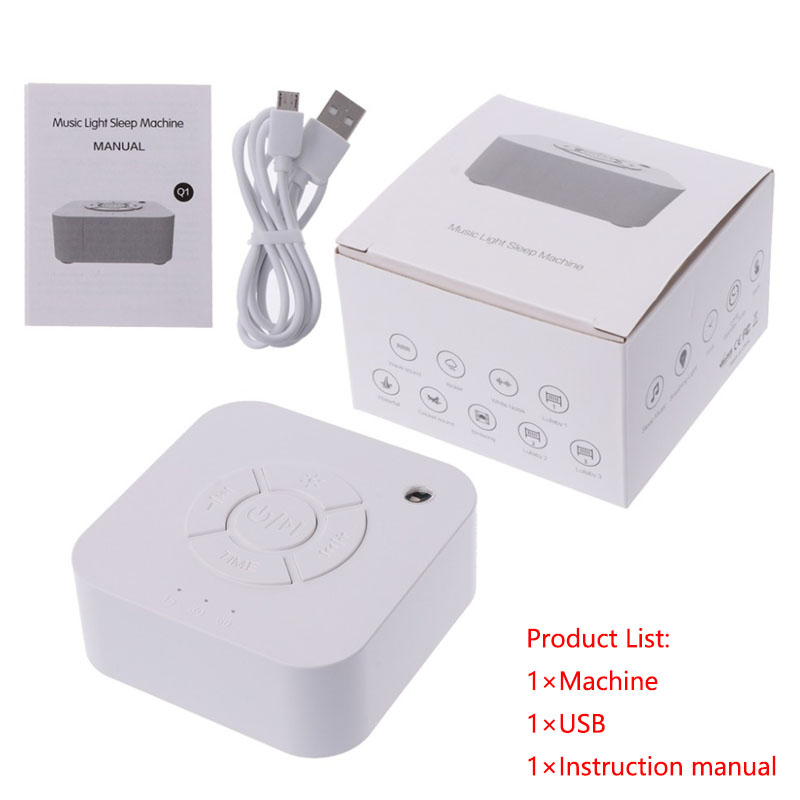 Baby Sound Machine White - ホワイトノイズマシン USB 充電式時限シャットダウンスリープサウンドマシン睡眠 & リラクゼーション用赤ちゃん大人オフィス旅行