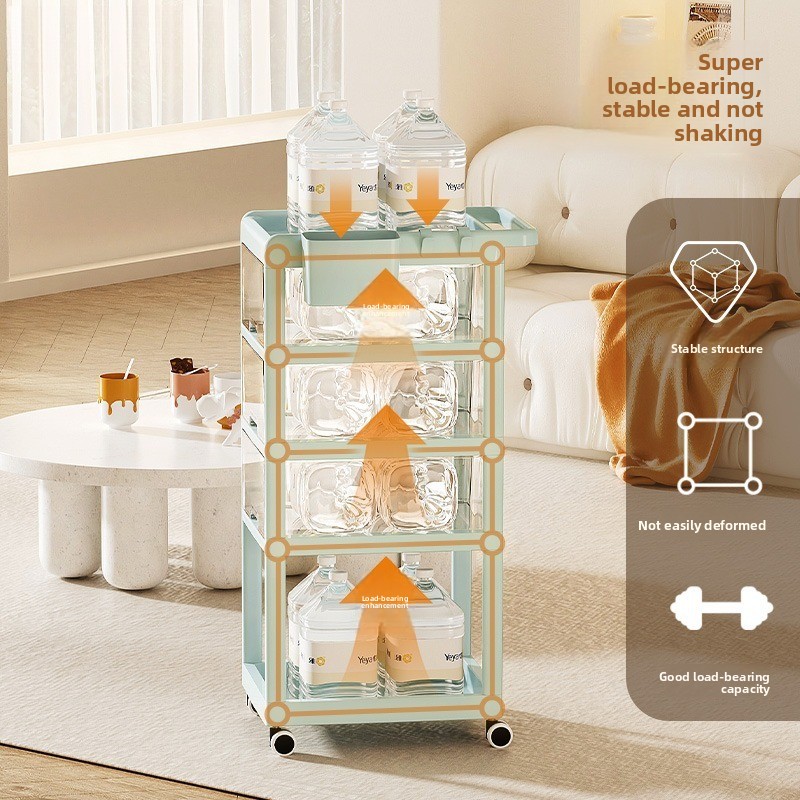 Baby Nursery Drawers - 移動式ベビー収納カート 多段引き出しオーガナイザー 保育園用トロリー ローリングカート 取り外し可能な収納ラック 家庭用小型カート
