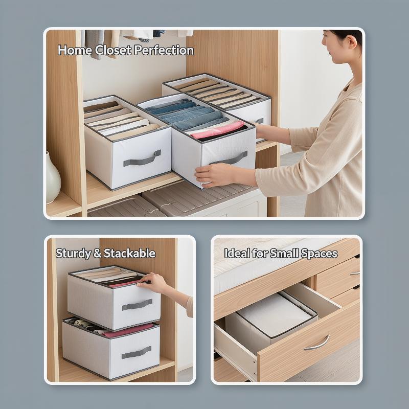 環境に優しい折りたたみ式布製引き出しオーガナイザー、ハンドル - Baby Nursery Drawers のレビューと価格