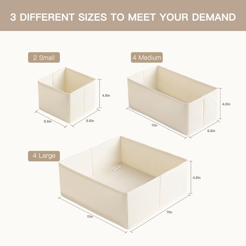 ベビー服、下着、靴下用の10個入り引き出しオーガナイザー - - Baby Nursery Drawers のレビューと価格