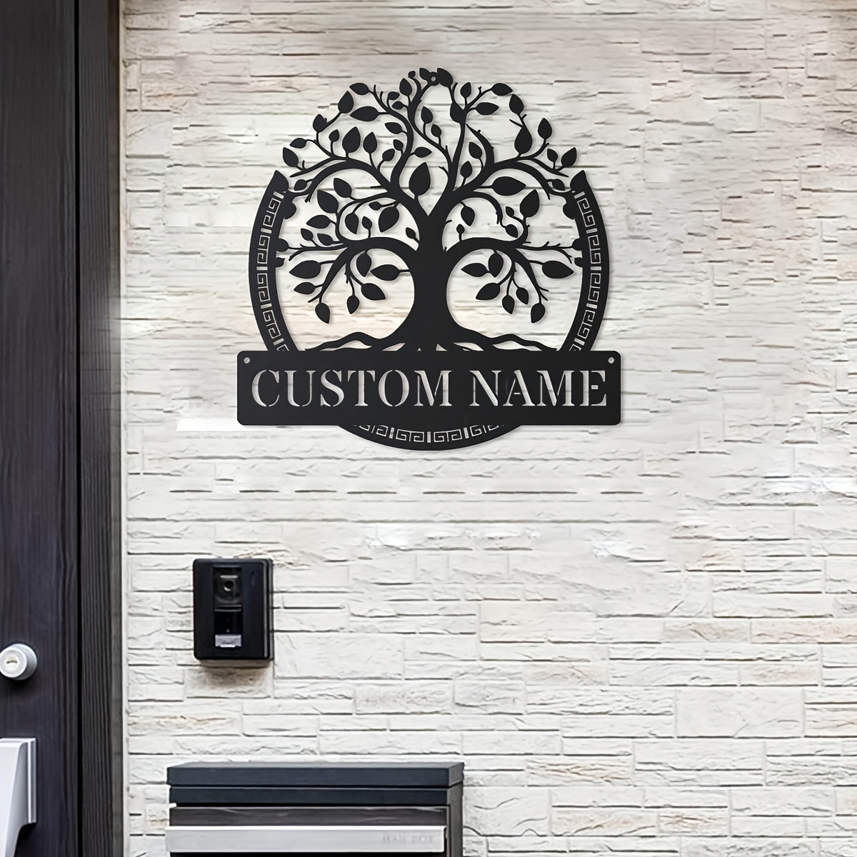 生命の樹のカスタムメタルウォールアート。 パーソナライズされ - Baby Nursery Name Sign のレビューと価格