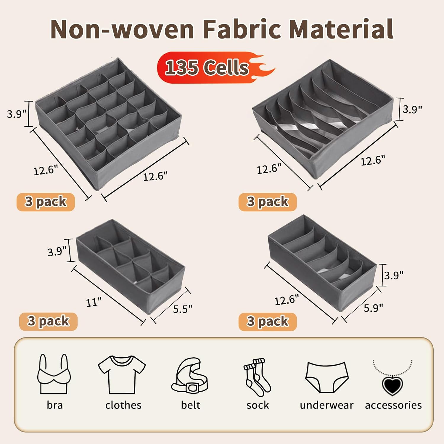 Garvee Home 省スペース12個セット 下着引き出し - Baby Nursery Drawers のレビューと価格