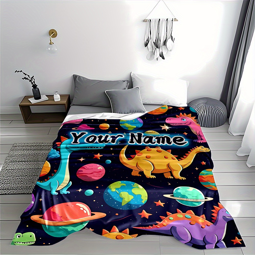 恐竜宇宙惑星コズミックテーマブランケットスロー 子供部屋装飾 - Baby Nursery Themes Boy のレビューと価格