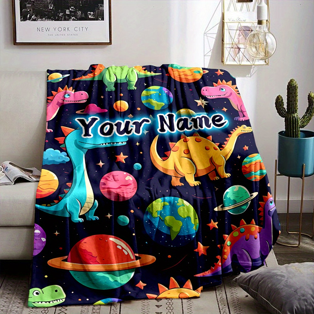 恐竜宇宙惑星コズミックテーマブランケットスロー 子供部屋装飾 - Baby Nursery Themes Boy のレビューと価格