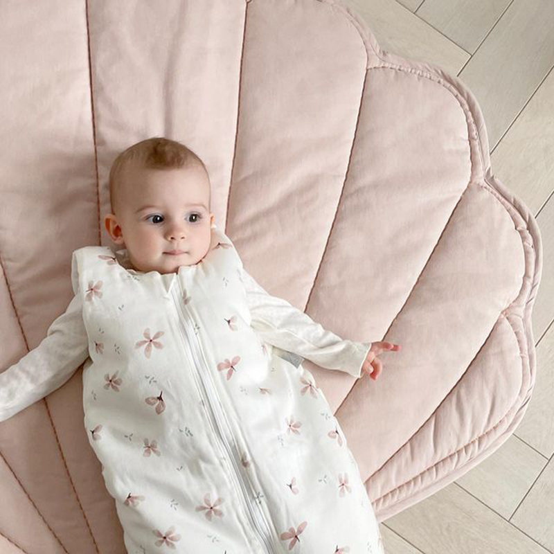 北欧風シェル型ベビープレイマット ソフトコットン製クロールマ - Baby Nursery Mat のレビューと価格