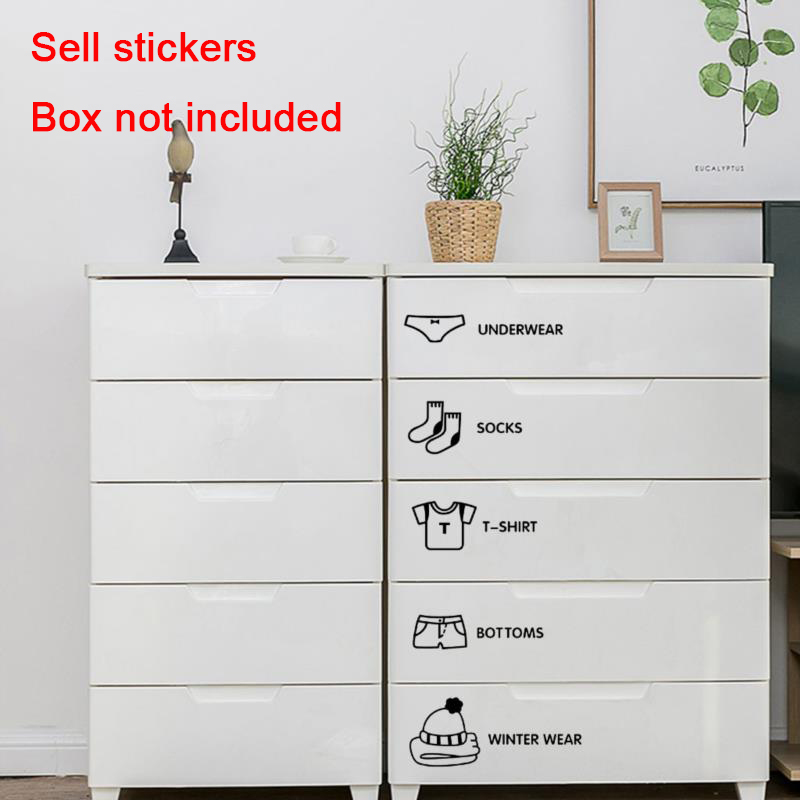 子供部屋オーガナイザーステッカー 男の子用服デザインデカール - Baby Nursery Drawers のレビューと価格