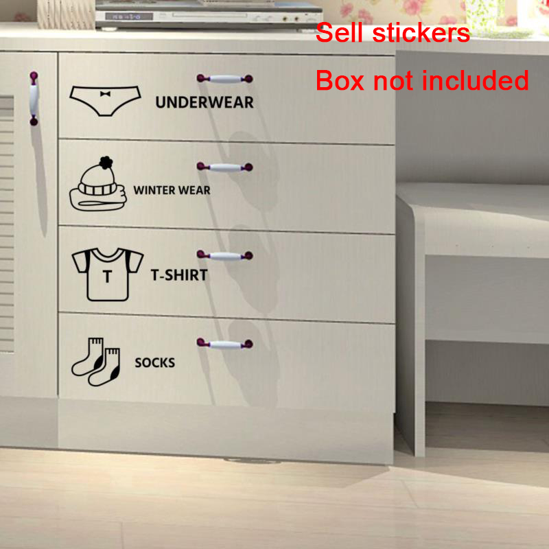 子供部屋オーガナイザーステッカー 男の子用服デザインデカール - Baby Nursery Drawers のレビューと価格