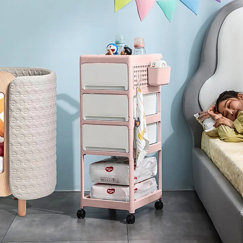 クリーム色のモバイル収納カート、ベビー用品や寝室用の引き出し - Baby Nursery Drawers のレビューと価格