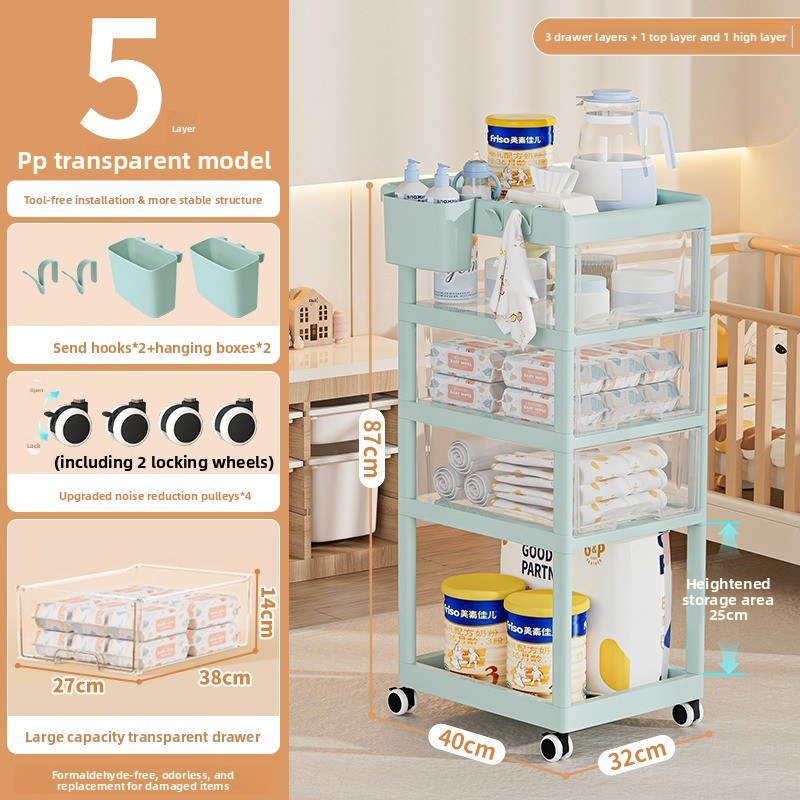 移動式ベビー収納カート 多段引き出しオーガナイザー 保育園用 - Baby Nursery Drawers のレビューと価格
