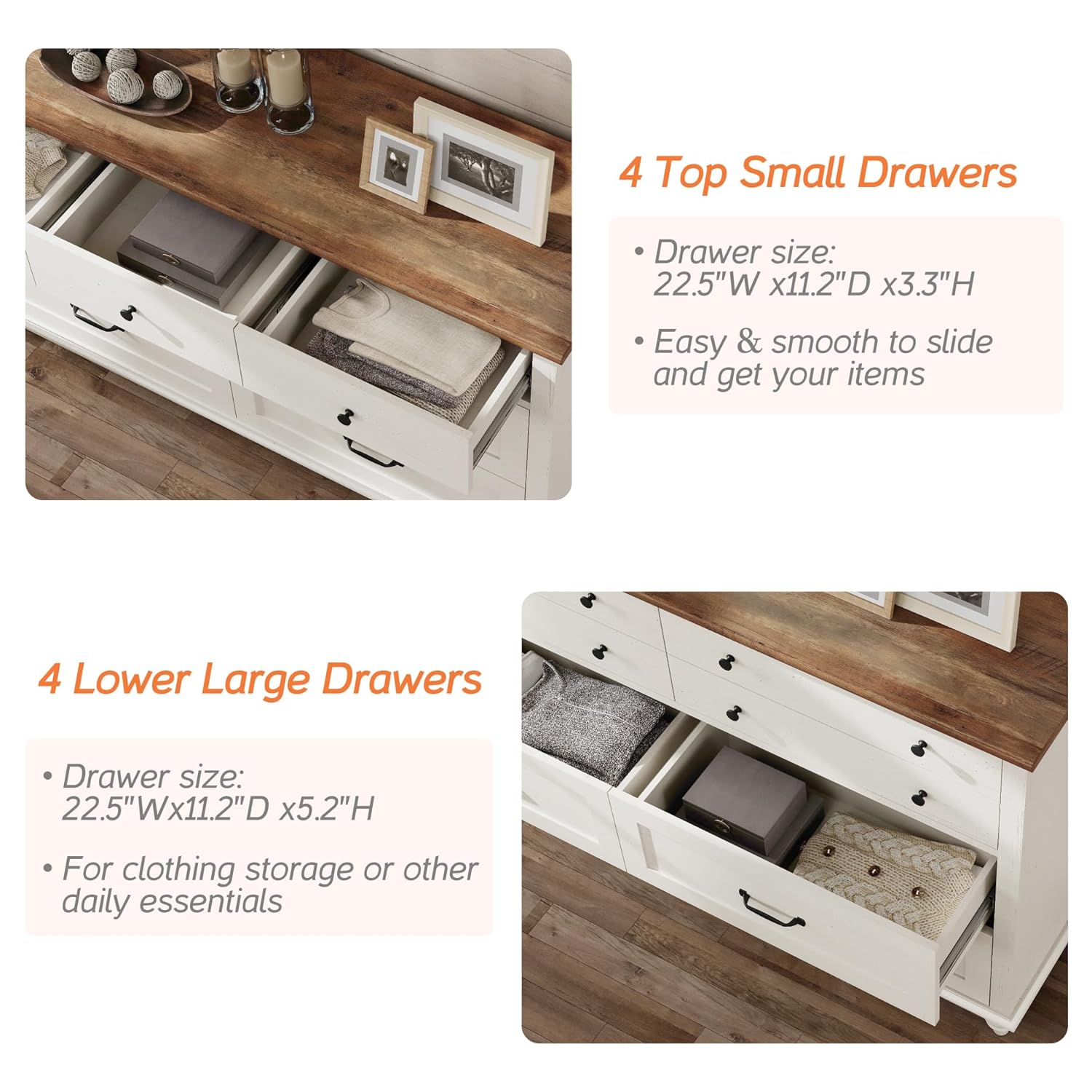 モダンな子供用ドレッサー、7段収納オーガナイザー付きチェスト - Baby Nursery Drawers のレビューと価格