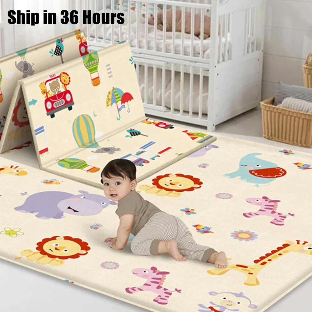 折りたたみ式非毒性子供用カーペットベビープレイマット保育園教 - Baby Nursery Mat のレビューと価格