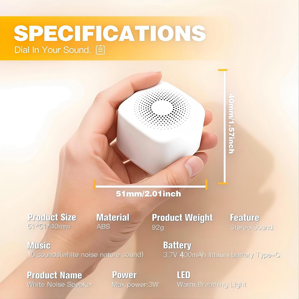 ホワイトノイズマシン 10種類の心地よい音 睡眠サウンドマシ - Baby Sound Machine White のレビューと価格